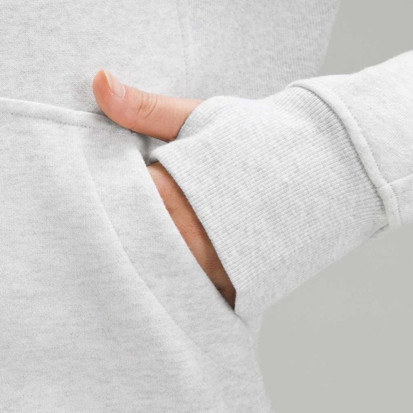 Lululemon Scuba Oversized Funnel-Neck Half Zip  Heathered Core Ultra Light Grey - Picture 3 of 14